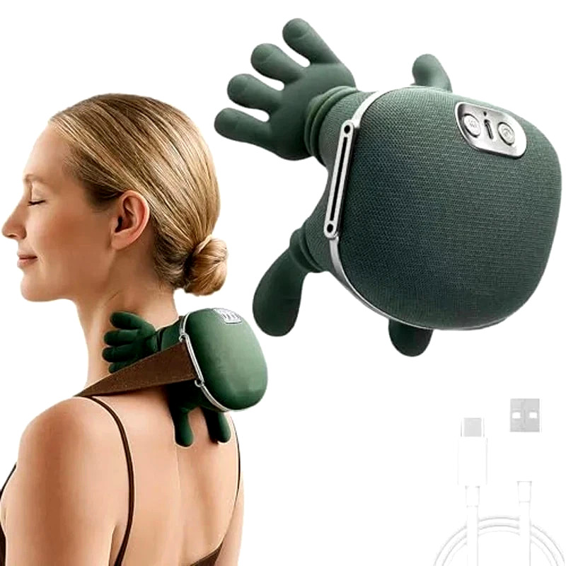 Bionic Heated Neck and Back Massager Electric Deep Tissue 4D Kneading Massage