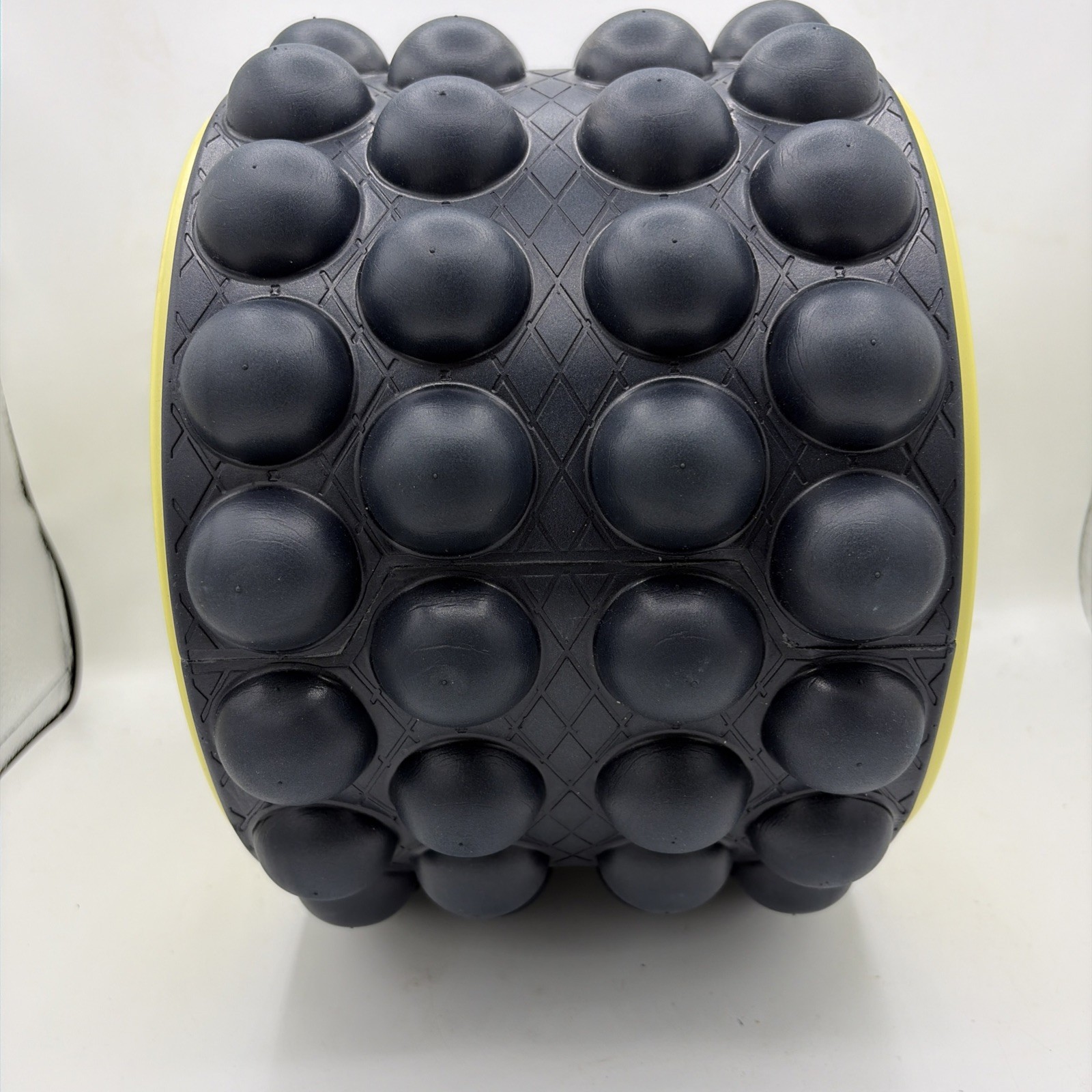 Accumobility The Ultimate Back Roller Exercise Yoga Wheel Black Yellow 11″ x7″