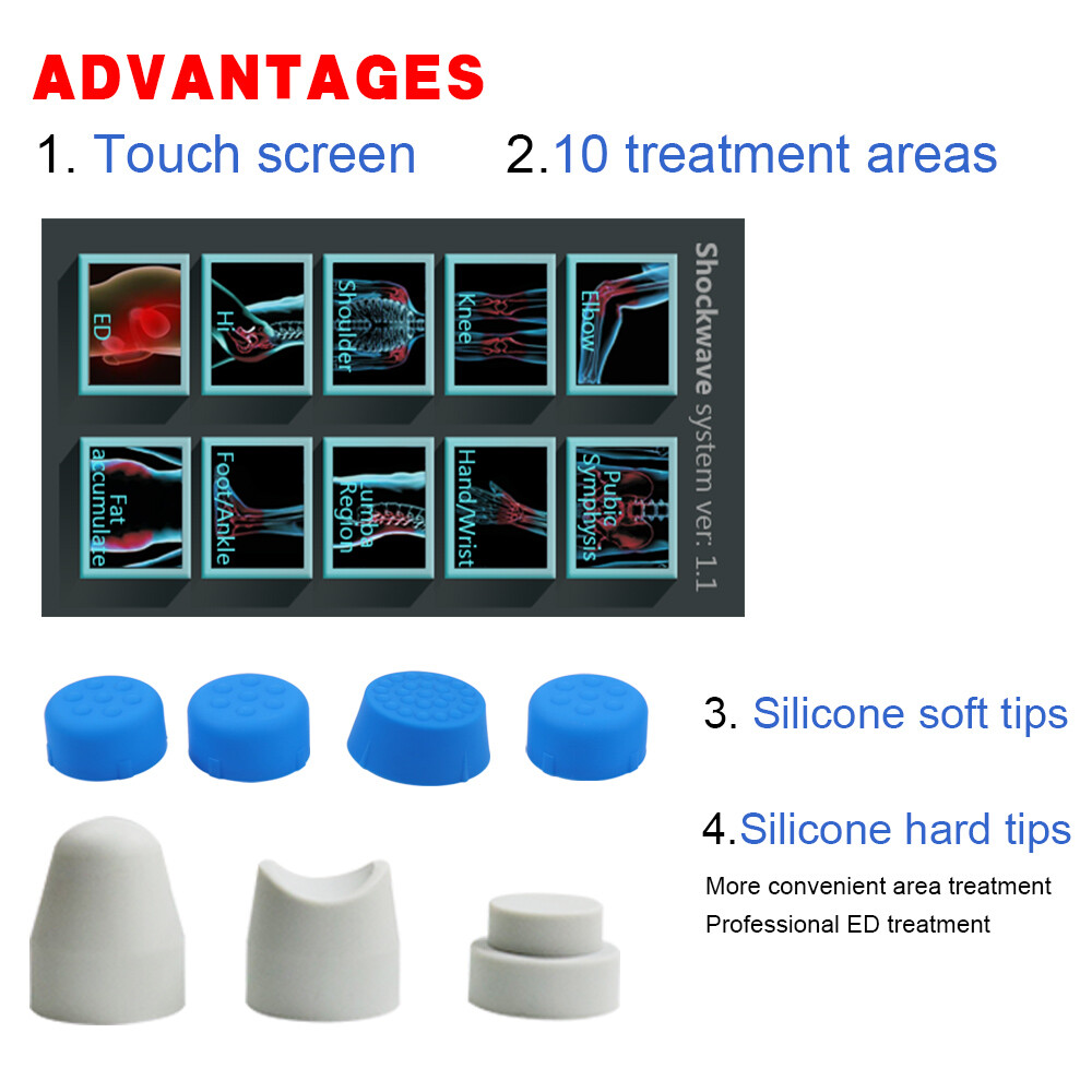 Portable ED Shockwave Therapy Machine Joint Pain Relief Physiotherapy Device new