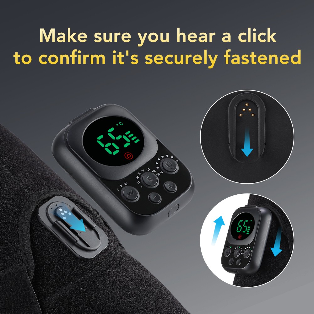 APP Control Electric Heating Vibration Massager For Shoulder Knee Pain Relief