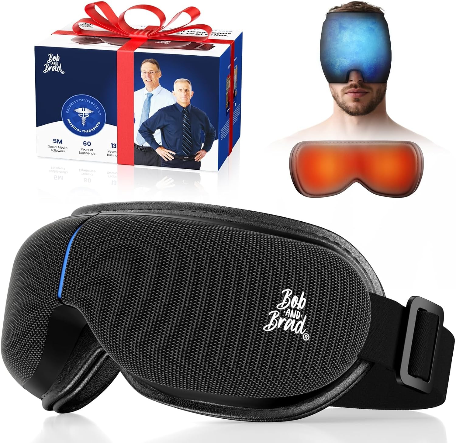 Bob and Brad Smart Eye Massager with Remote Relax Heated Mask FSA/HSA Eligibe