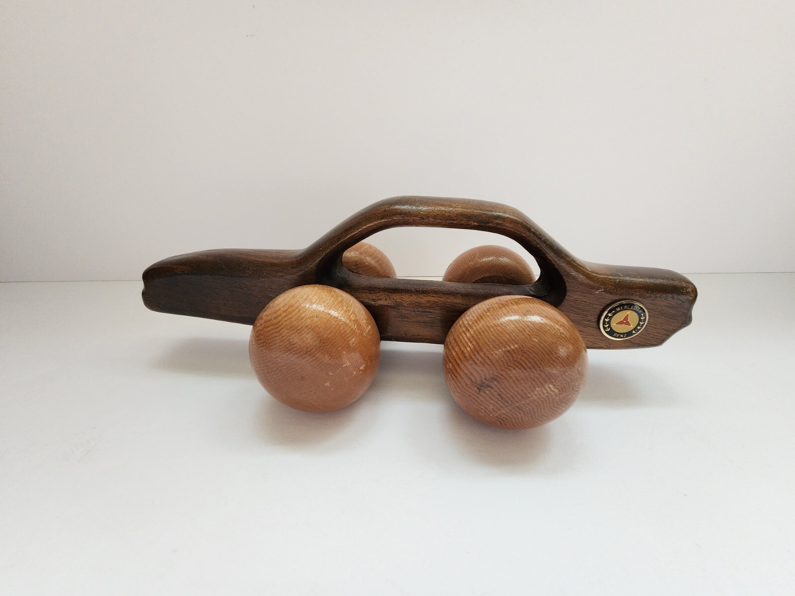 Mercedes Benz MB 380 SL Vintage Wood Sports Car Wooden Back Massager Very Nice