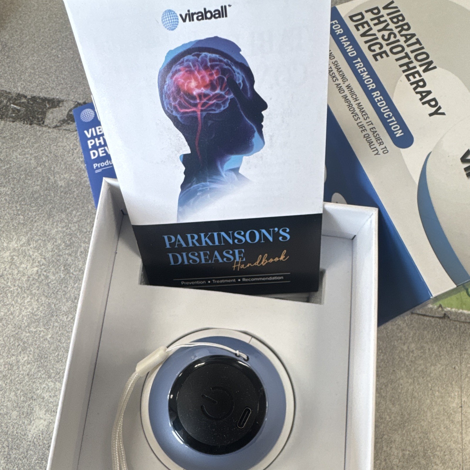 viraball Hand Vibration Physiotherapy Device, USB Charging, Auto Shut-Off