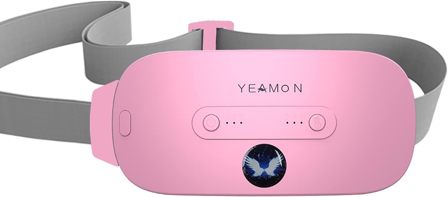 Portable Cordless Heating Pad, Electric Waist Belt Device, Fast Heating Pad Pink