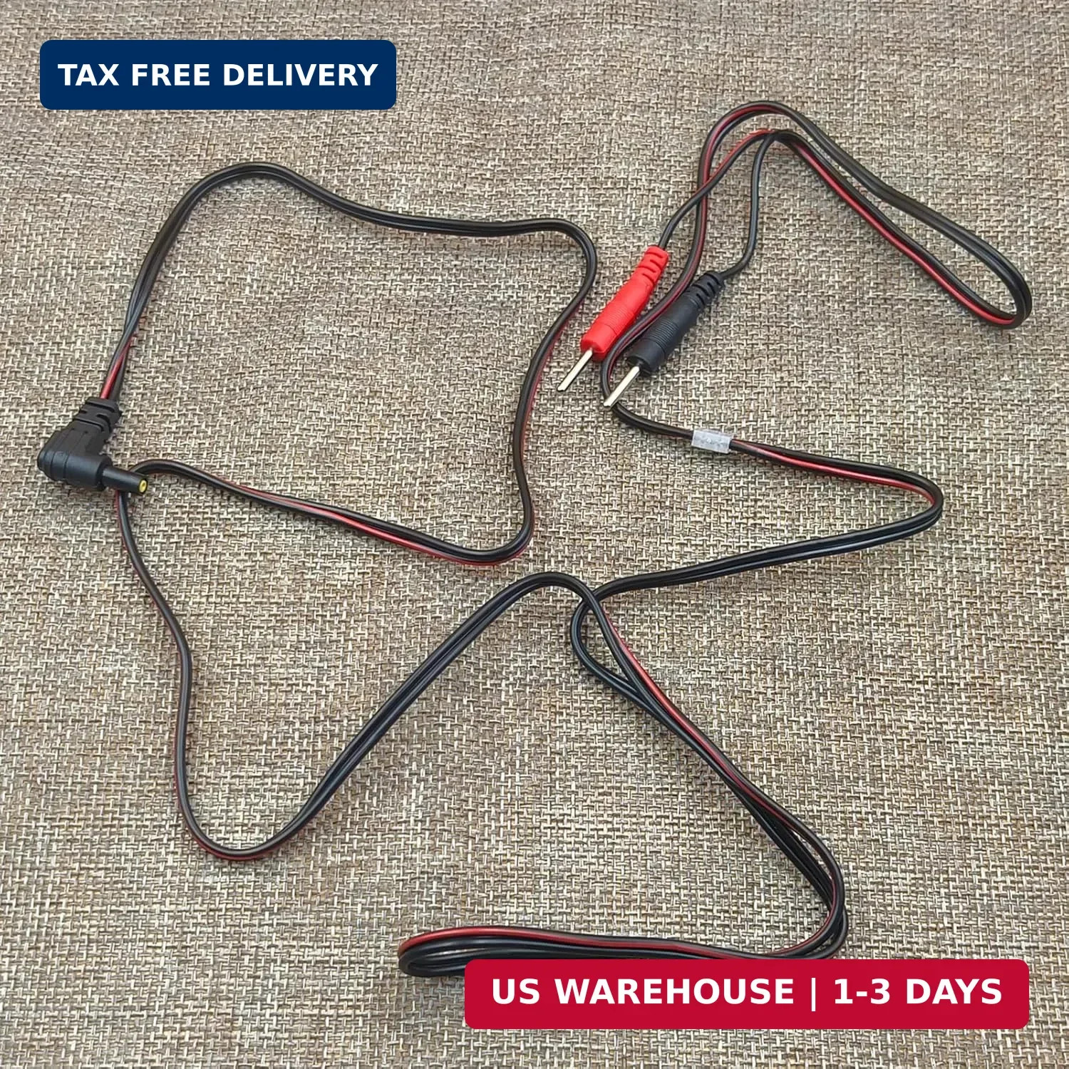 TENS Unit Replacement Lead Wires: 5 Pieces TENSSO 2.35mm Plug to 2mm Pin Electro