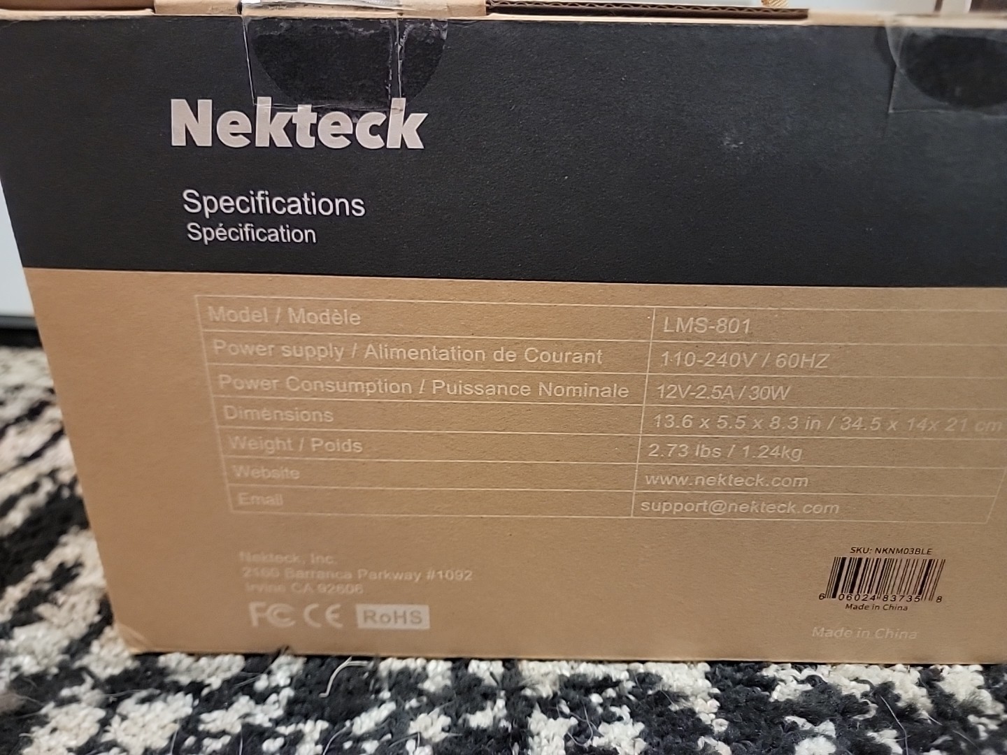 Nekteck Neck & Back Massager With Heat NEW!