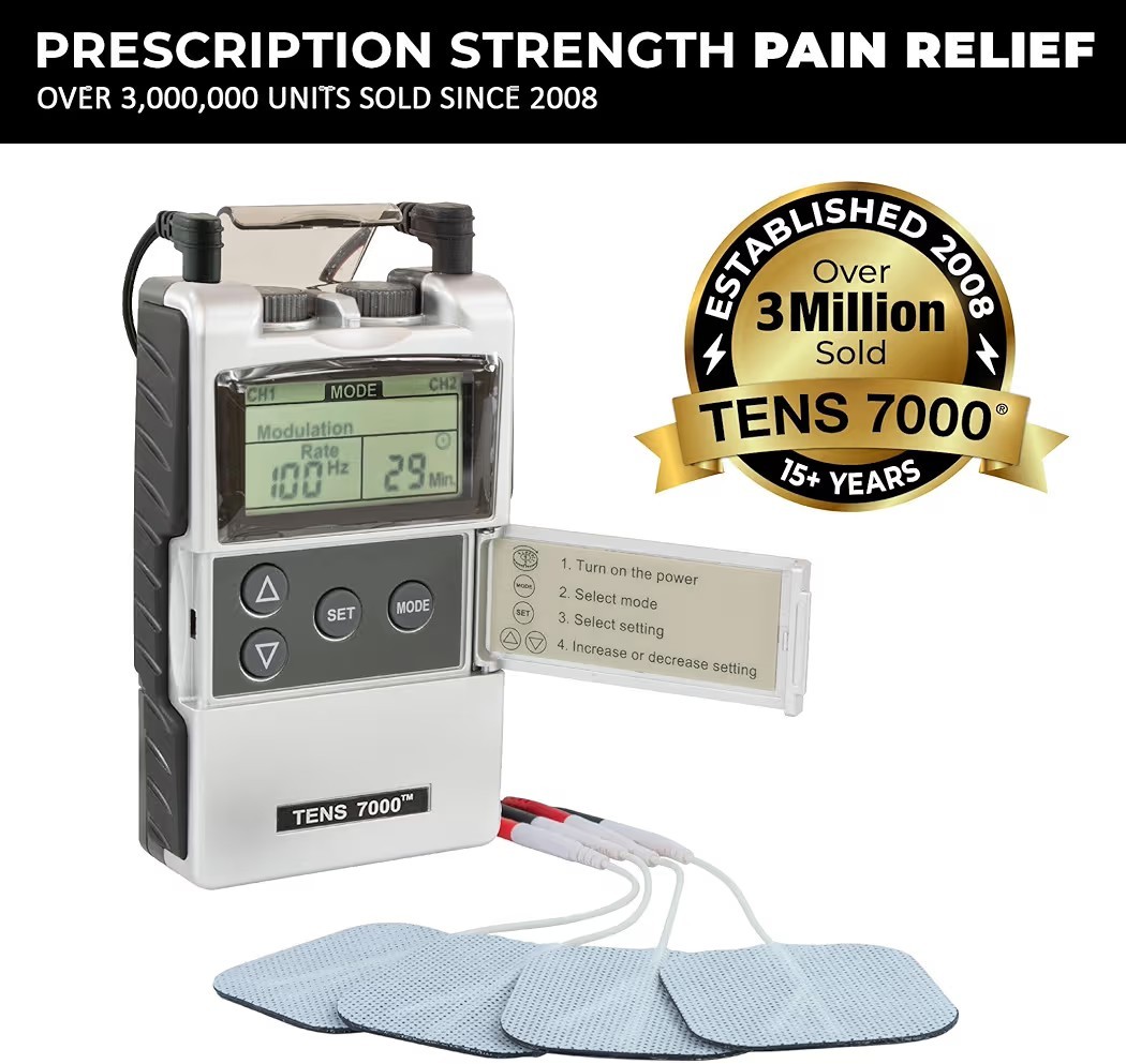 TENS 7000 2nd Edition Digital TENS Unit with Accessories Muscle Stimulator EMS