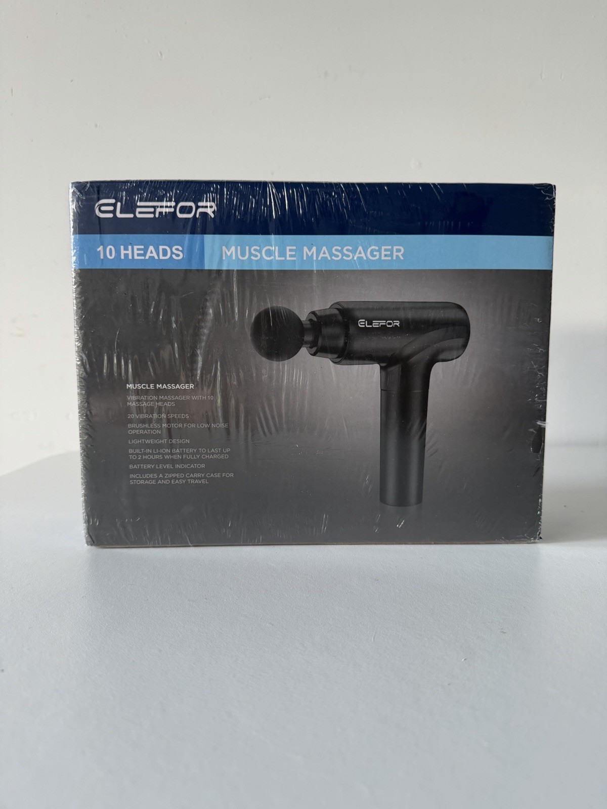 ELEFOR Muscle Massage Gun 10 Heads Deep Tissue Percussion Massager New