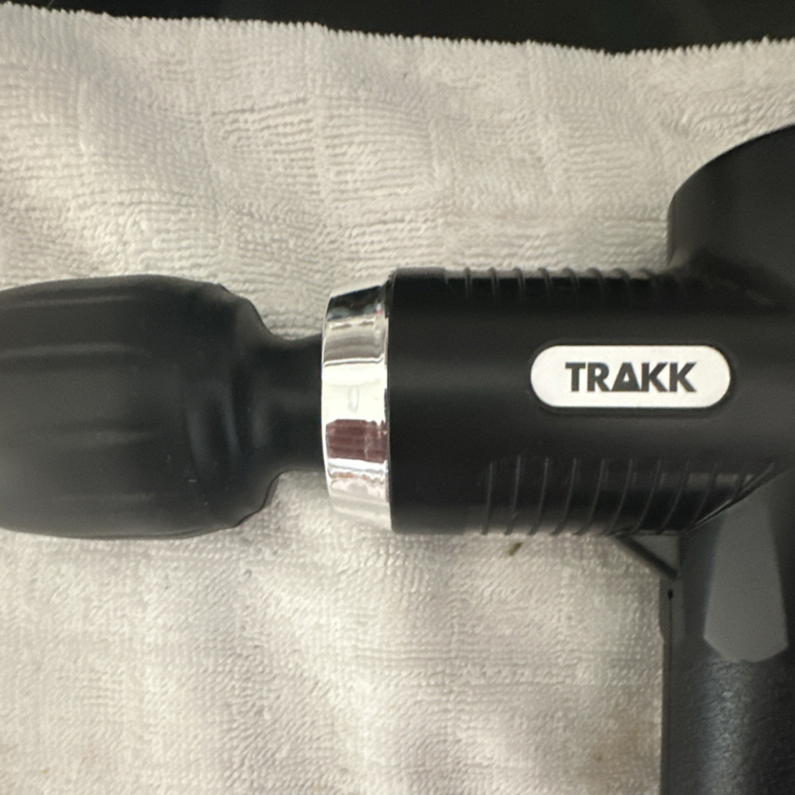 TRAKK Handheld Massage Gun Full Body Percussion/Vibrating Battery 2Hr Black
