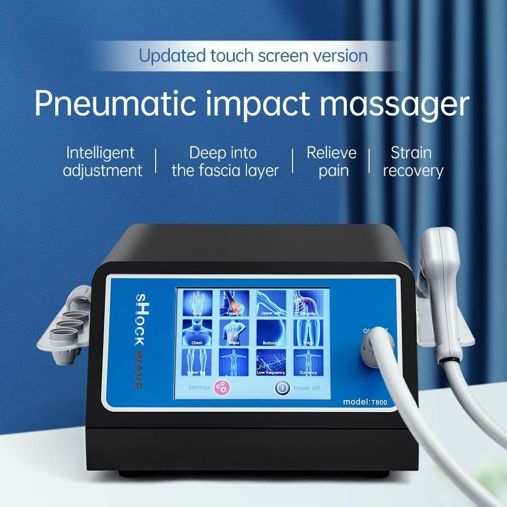 Extracorporeal Pneumatic 10 Bar ED Shockwave Therapy ESWT Machine Pain Relief US