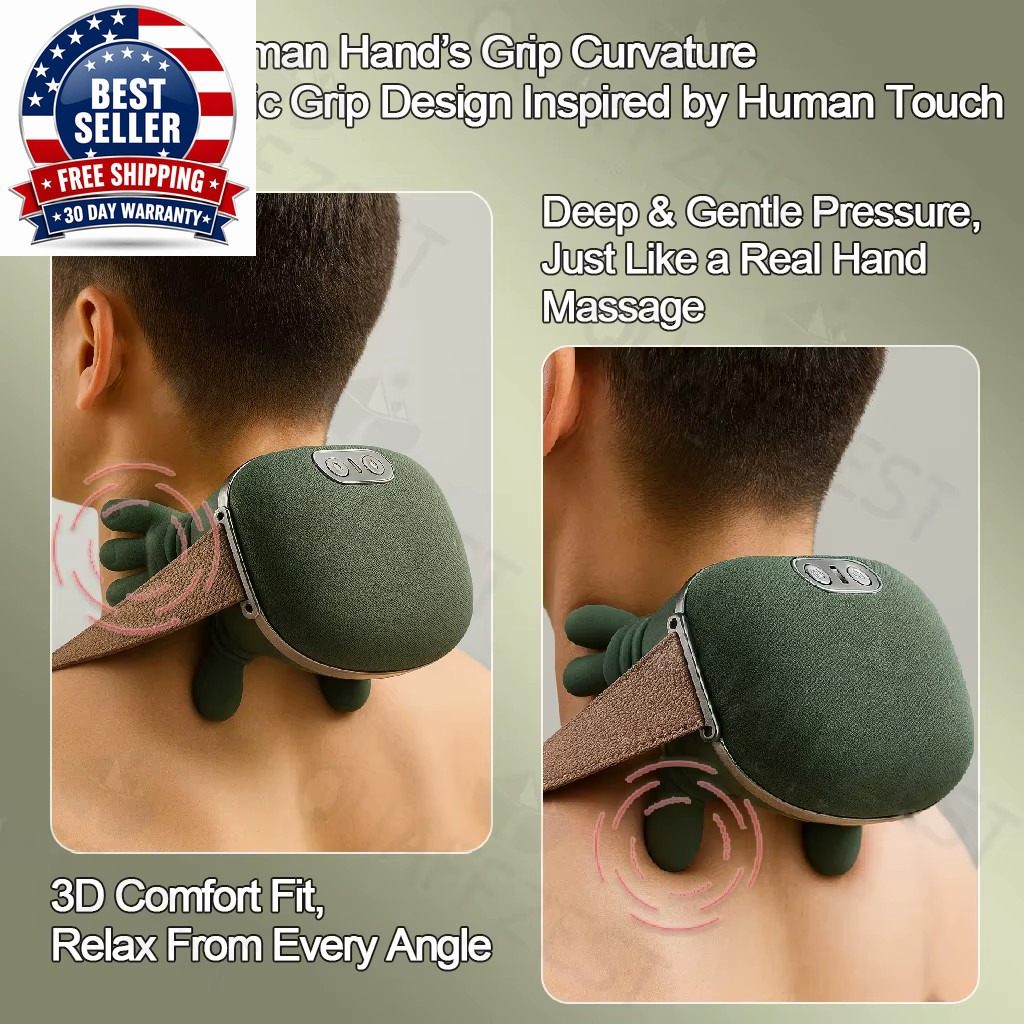 N7 Electric Neck and Shoulder Muscle Massager Wireless Shoulder and Back Kneadin