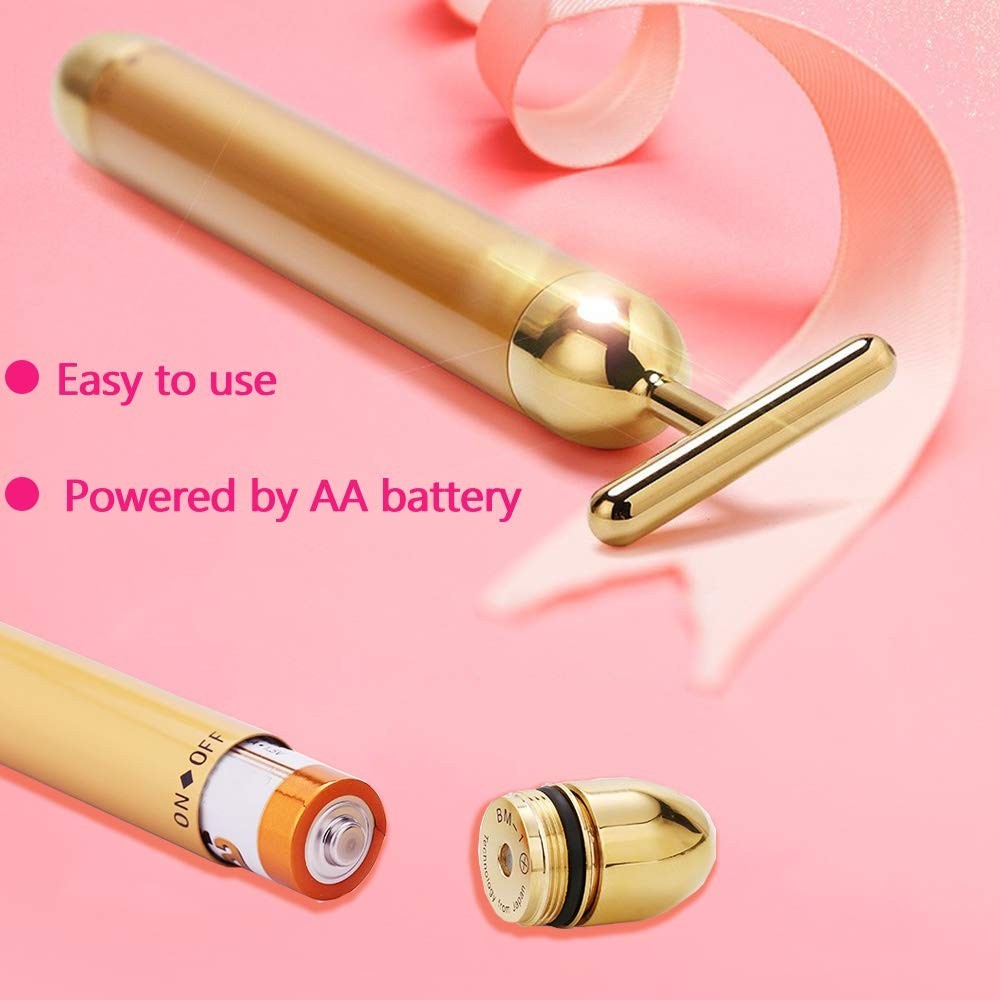 3D Electric Face Massager Roller Kit – T Shape Facial Roller & Golden Beauty Too