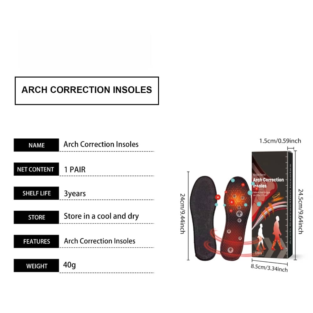 Orthotic Metatarsal Support Arch Correction Shoe Insoles Insert Foot Pain Relief