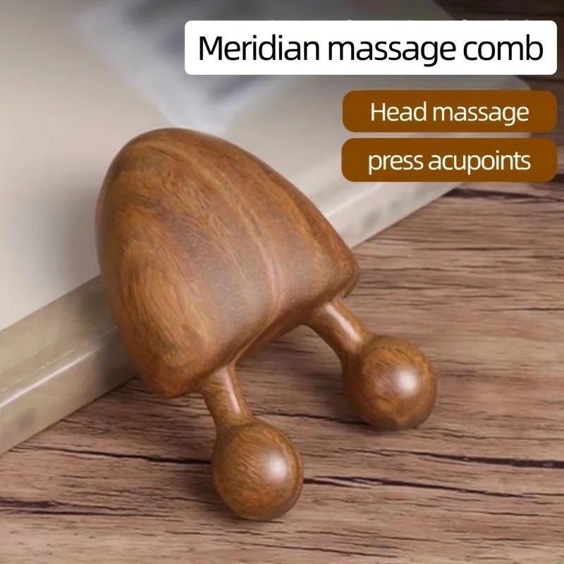 Sandalwood Face Massager Nose & Face Massager – Eye Relief Tool Snail Facial 1PC