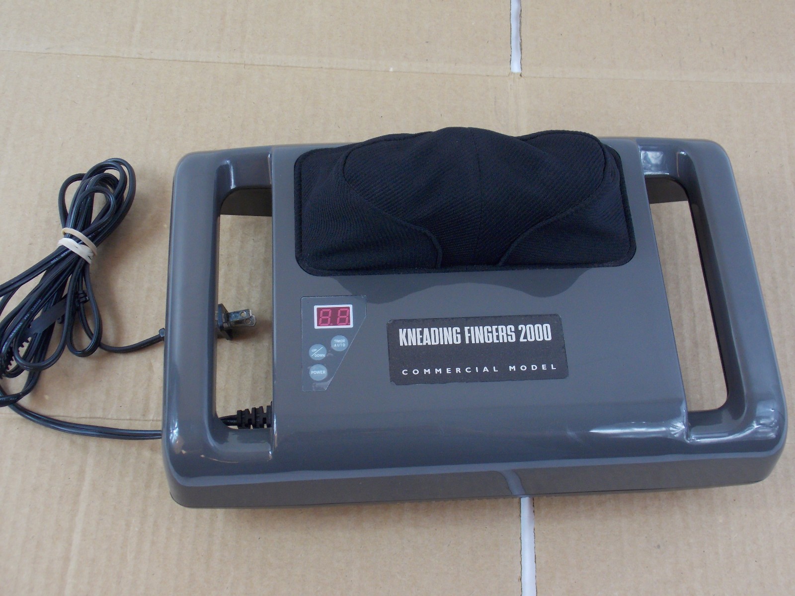 Kneading Fingers 2000 Commercial Massage Cushion Back Massager Gray Handheld