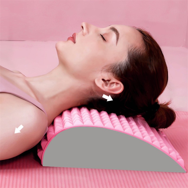 Back Stretcher Pillow Lumbar Support | Neck & Back Pain Relief Massager