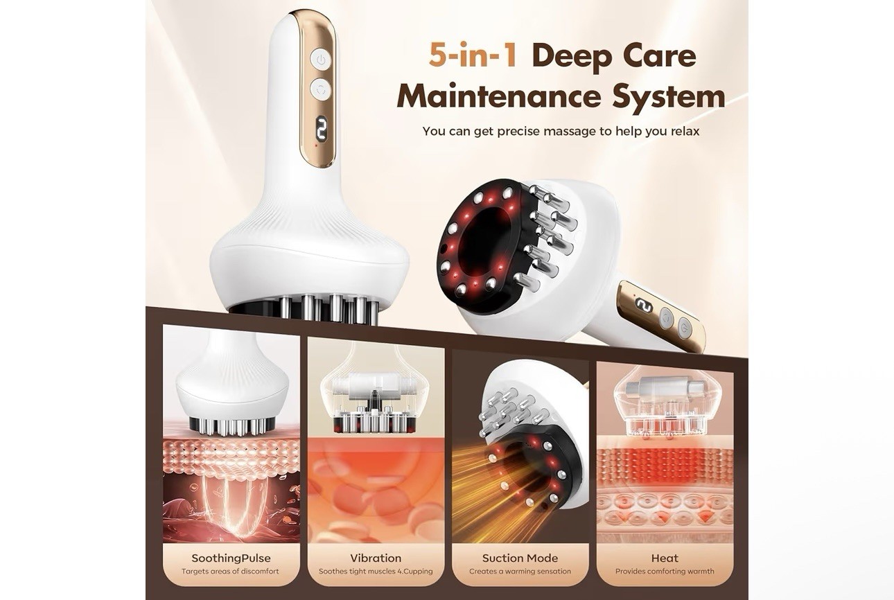 Lymphatic Drainage Massager & Anti Cellulite Massage Tool, Smart Cupping Massage
