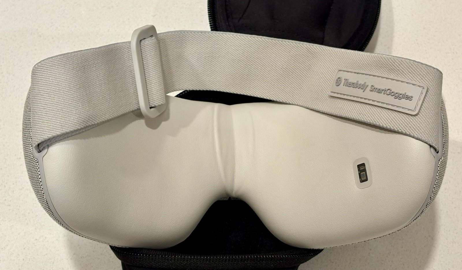 Like New Therabody Smart Goggles Grey Gen 1 with Carrying Case Charging Cable