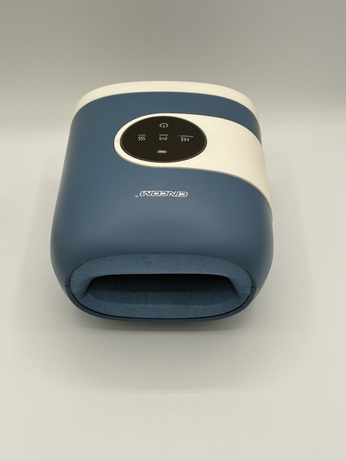 CINCOM CM-088H Hand Massager with Heat & Compression Cordless Touchscreen Blue