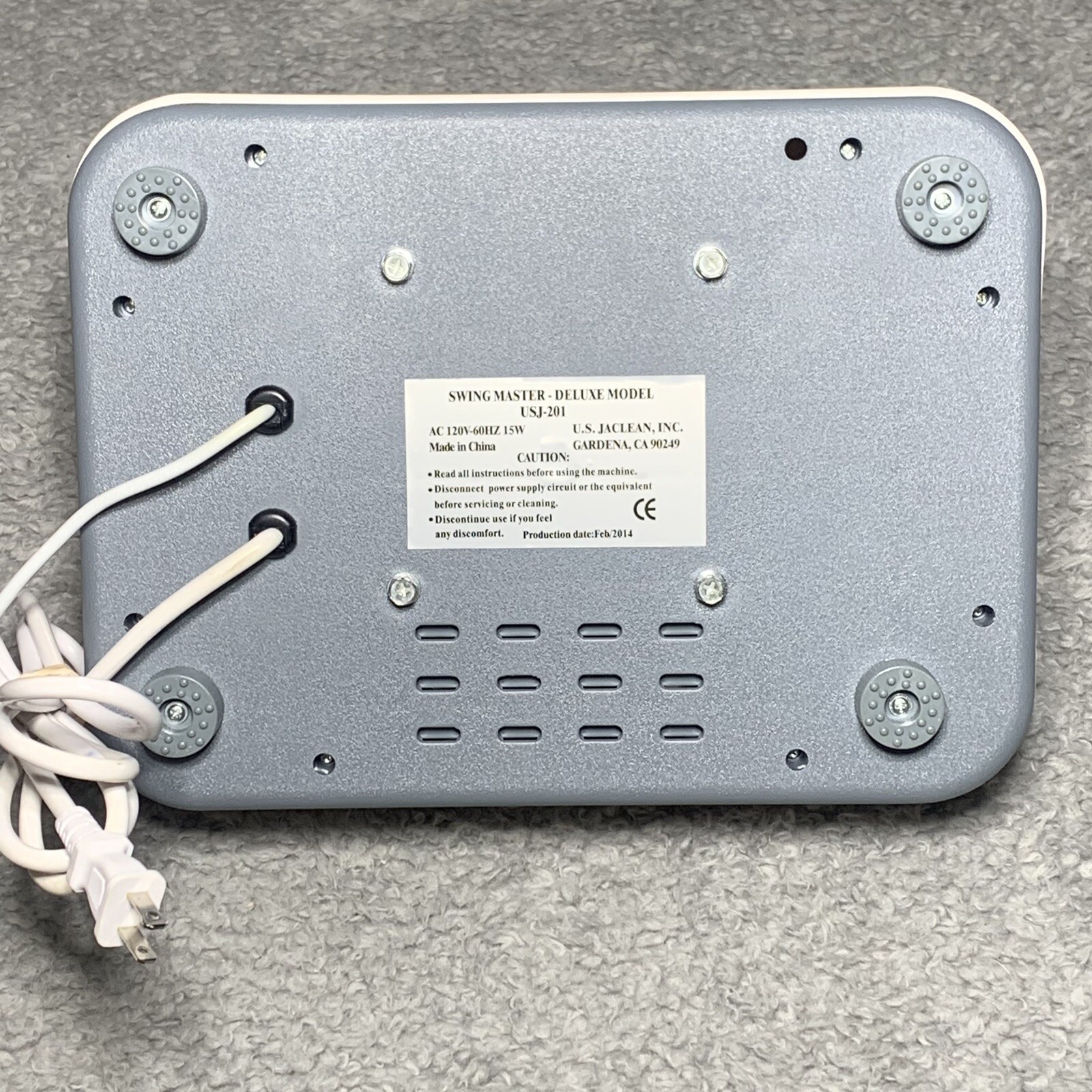 Swing Master Deluxe Model USJ-201 Leg Circulation Aerobic Exerciser Chi Machine