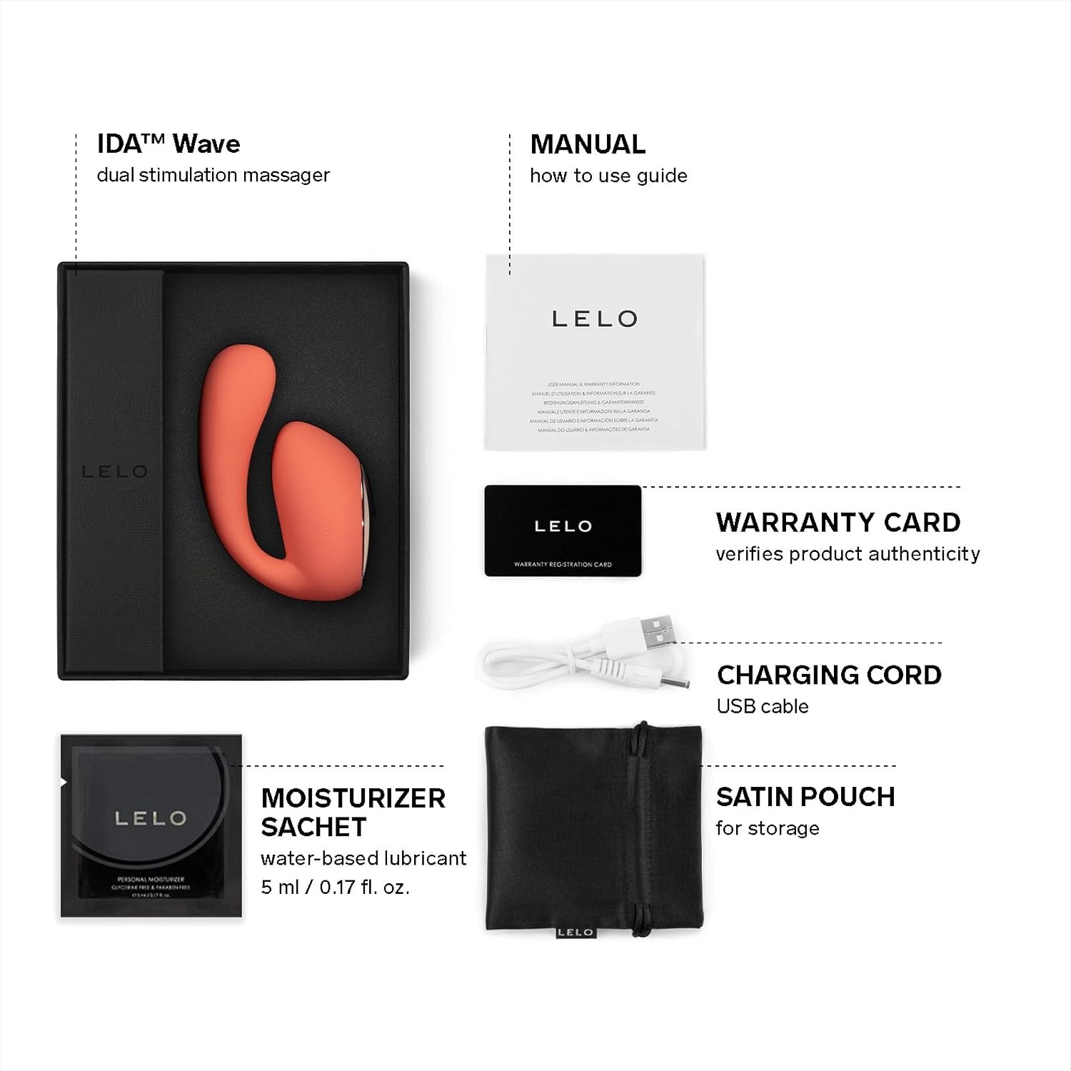 LELO IDA Wave Dual App-Controlled Vibrator with 2 Powerful Motors and 10 Vibrati