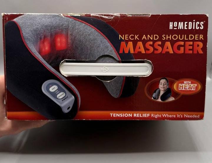 HoMedics NMSQ-200 Neck Shoulder Massager With Heat Tension Relief New In Box
