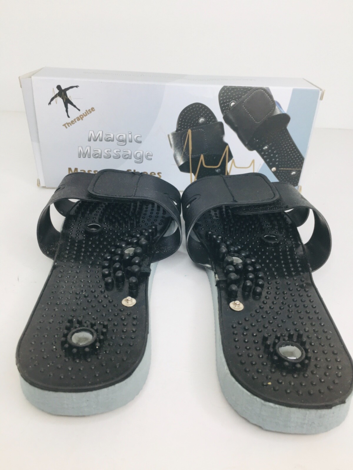 Therapulse Magic Massage Womens Massage Slippers SZ M-L NEW IN BOX