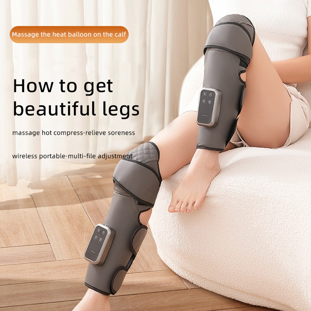 1/2x Cordless Knee Massager for Pain Relief 3 Vibration Modes, 3 Heating Levels
