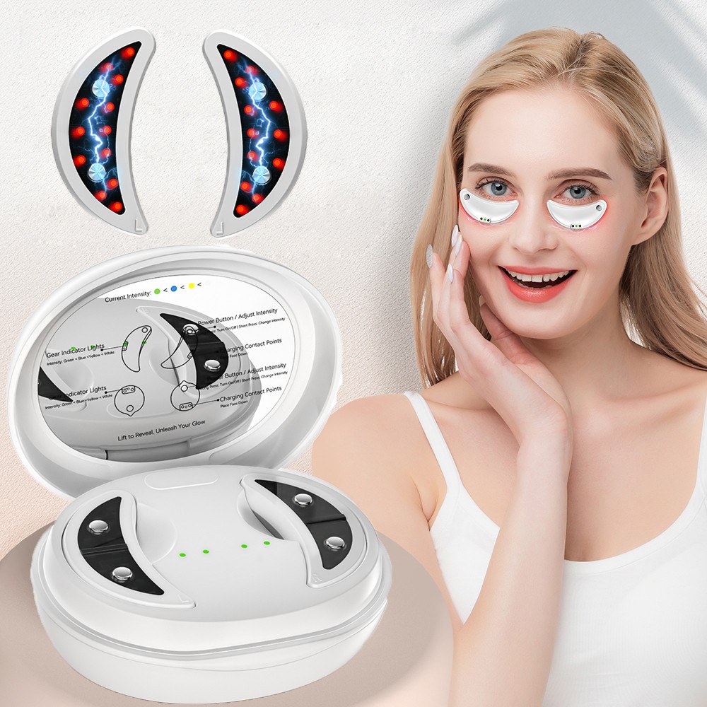 Under-Eye Red Light Therapy Device LED Eye Massager for Dark Circles & Wrinkles