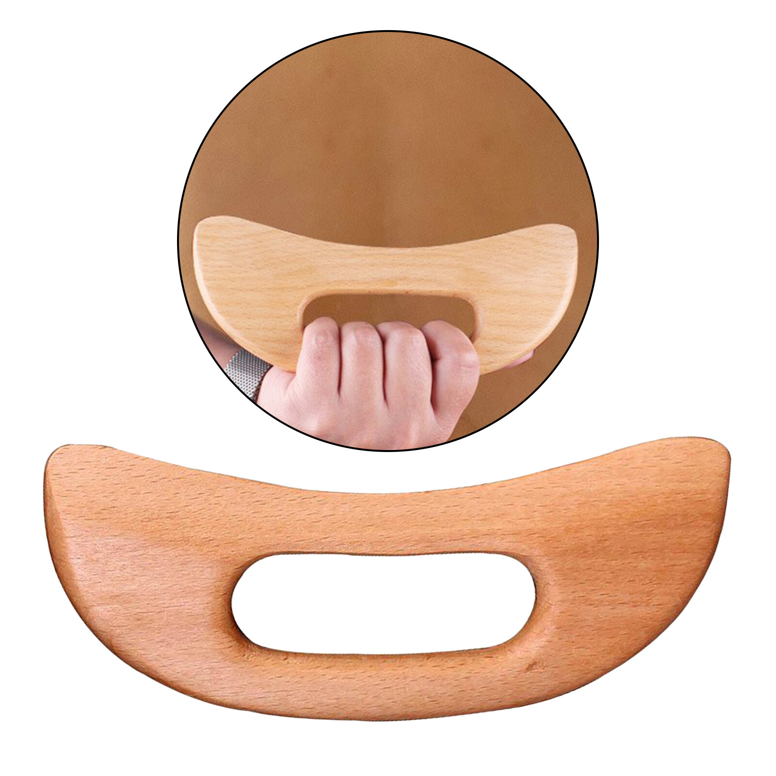 Chinese Traditional Wooden Guasha Board Whole Body Massage Scraping Health Tool