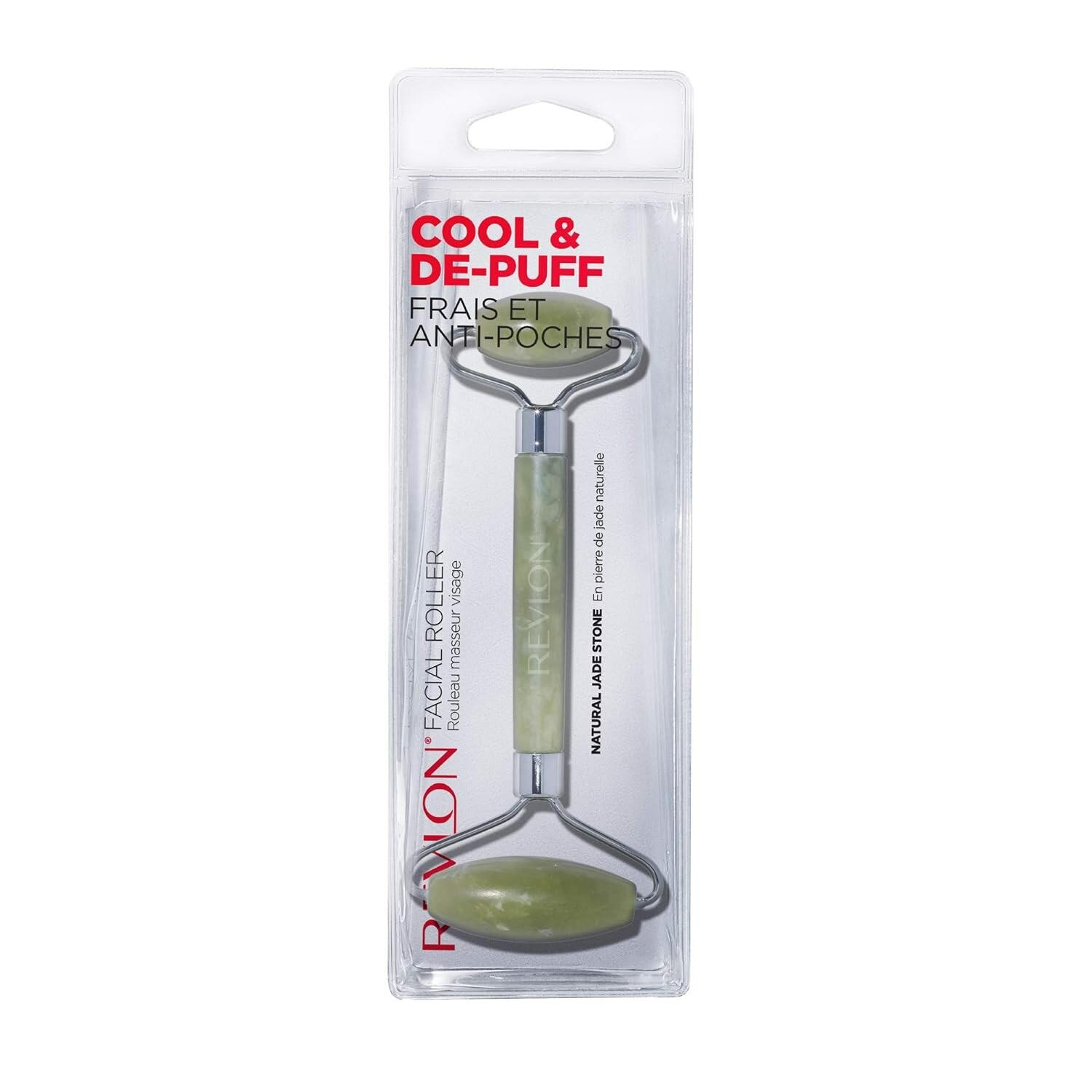 Revlon Facial Roller Cool & De-puff Natural JADE Stone New