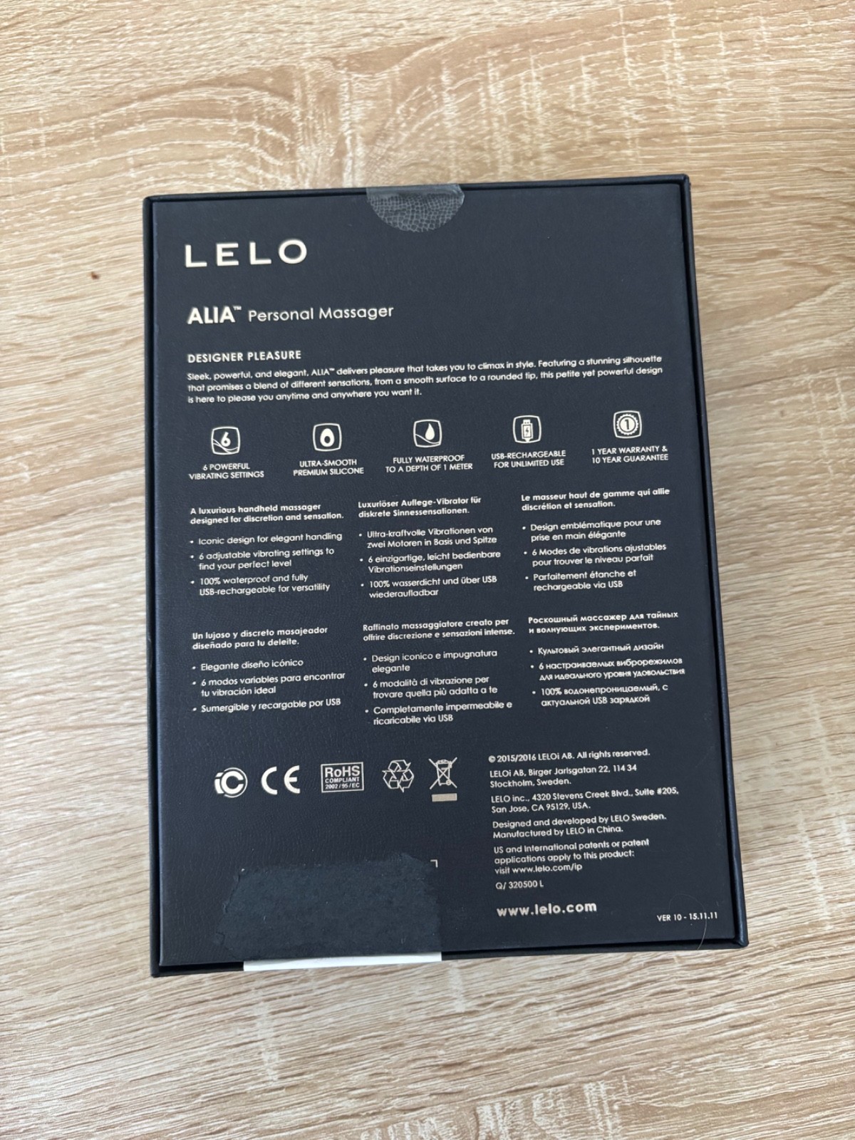LELO ALIA personal massager Sleek, powerful, and elegant, ALIA™ delivers pleasur