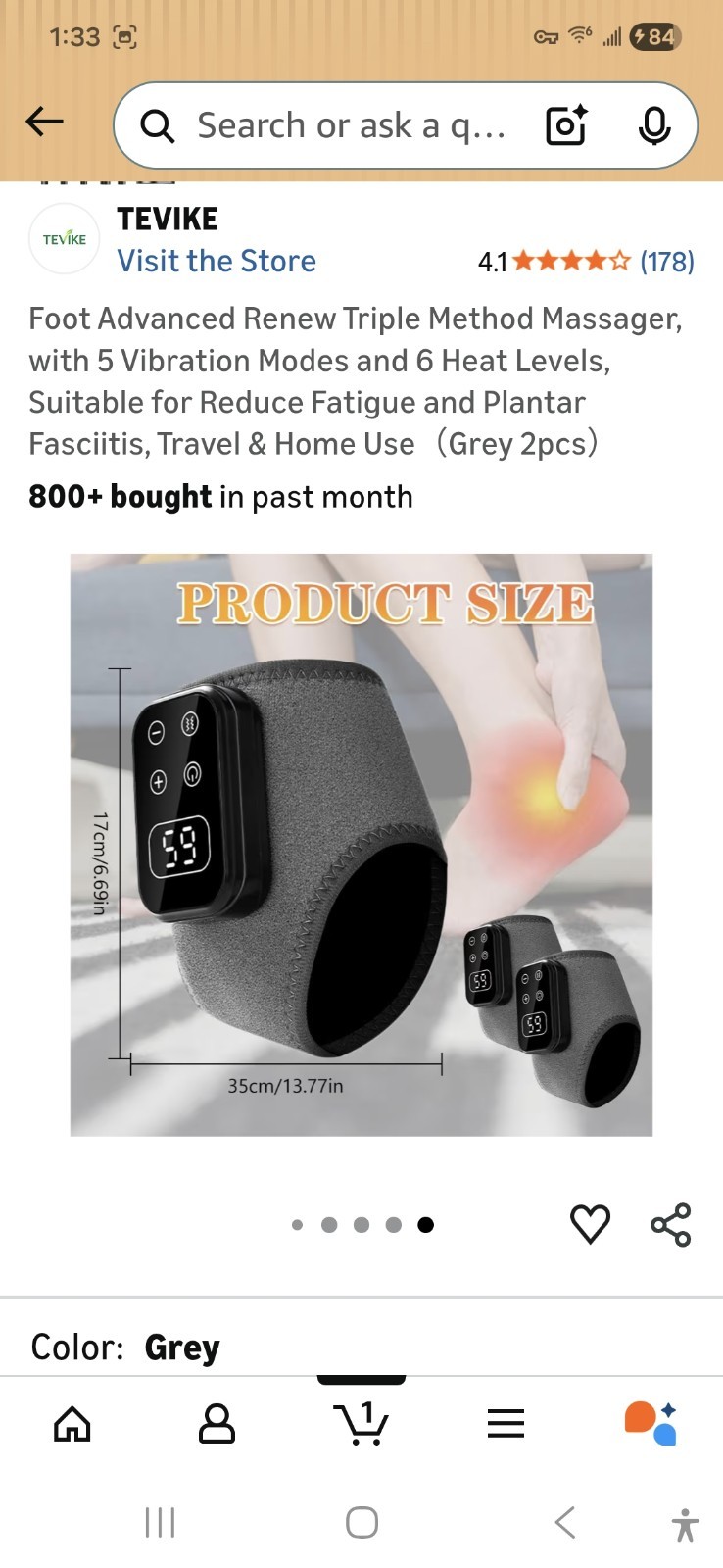 Foot Advanced Renew Triple Method Massager