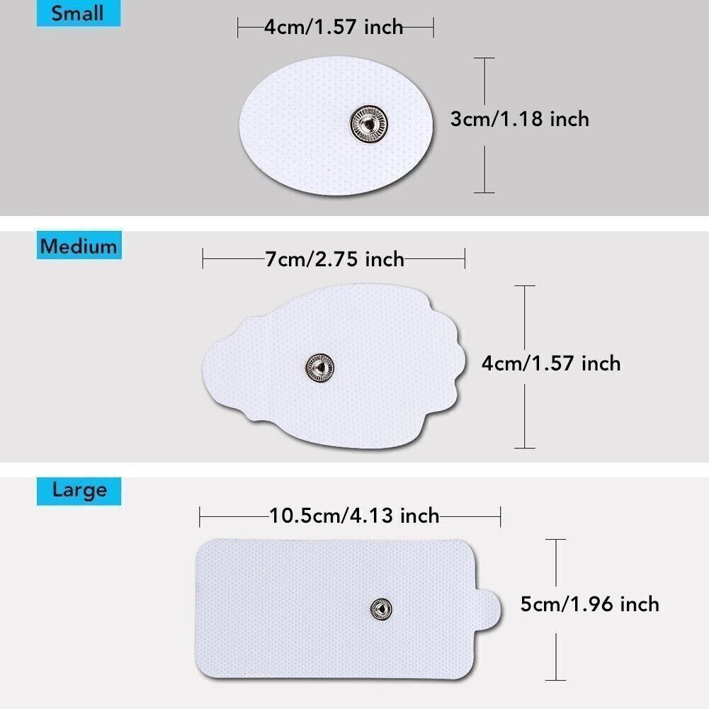 20/40PCS Electrode Pads Large Snap Replacement Tens For Electrode Pulse Massager