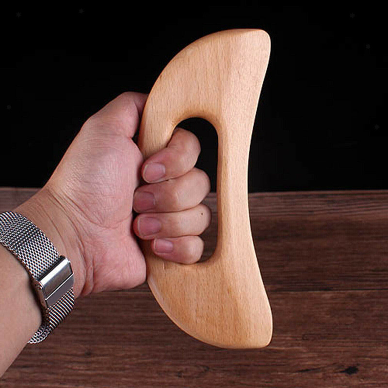 Chinese Traditional Wooden Guasha Board Whole Body Massage Scraping Health Tool