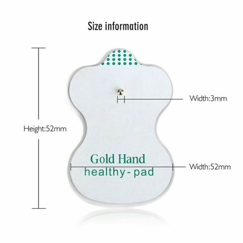 50 Replacement Tens ELECTRODE PADS Message Machine Patches Gold Hand Heal.qhk
