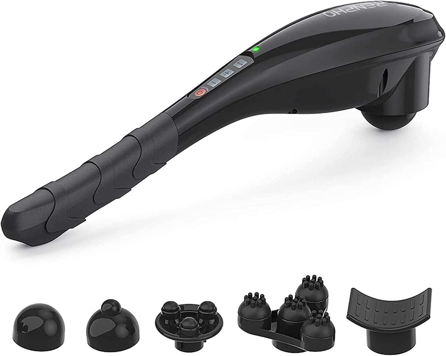 RENPHO Hand Held Deep Tissue Massager Percussion Massager Gun Rechargeable Black