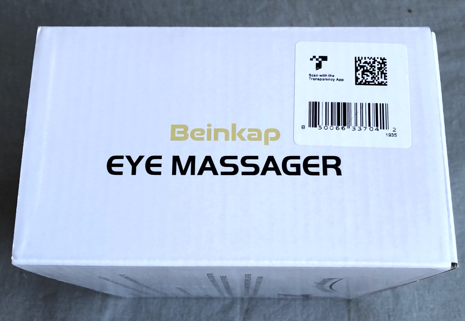 Eye Massager wHeat Vibration Compress Migraine White Improves Sleep Beinkap New