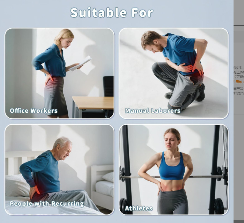 Electric Heated Lumbar Massager – 26° Oscillating Back Stretcher with Heat