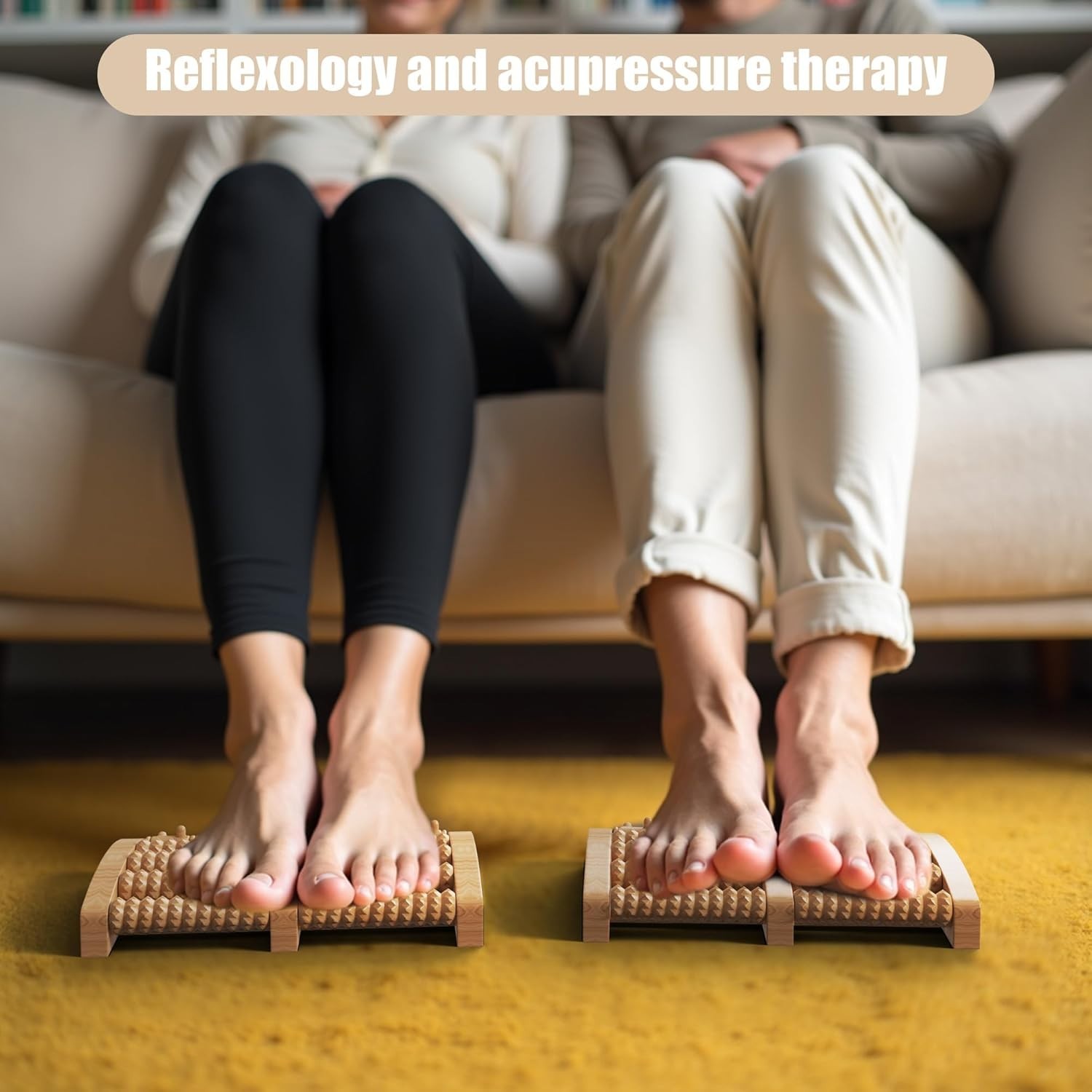 Ergonomic Wooden Foot Massager for Plantar Fasciitis Relief – Ideal Holiday Gift