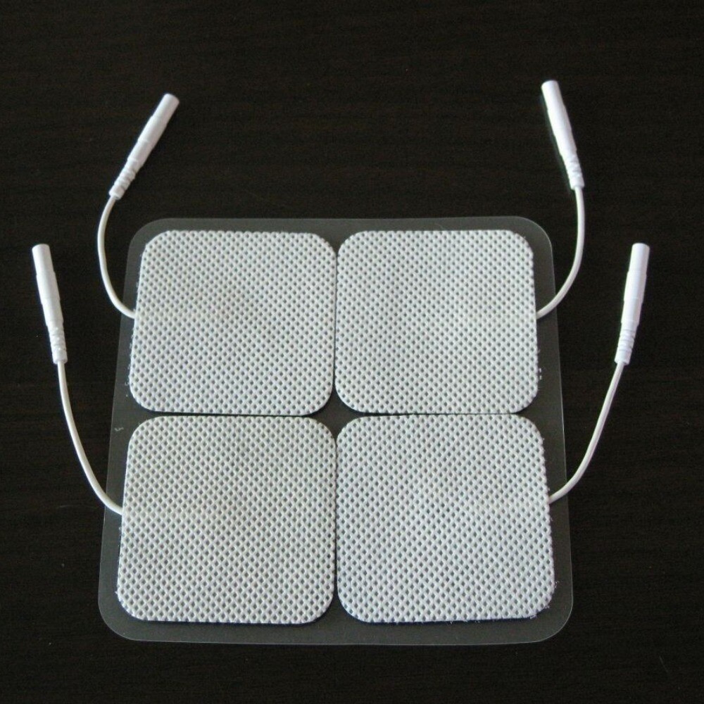 20 Electrode Pads EMS for Tens Massager 7000, 3000- Units 2×2 Inch White Cloth