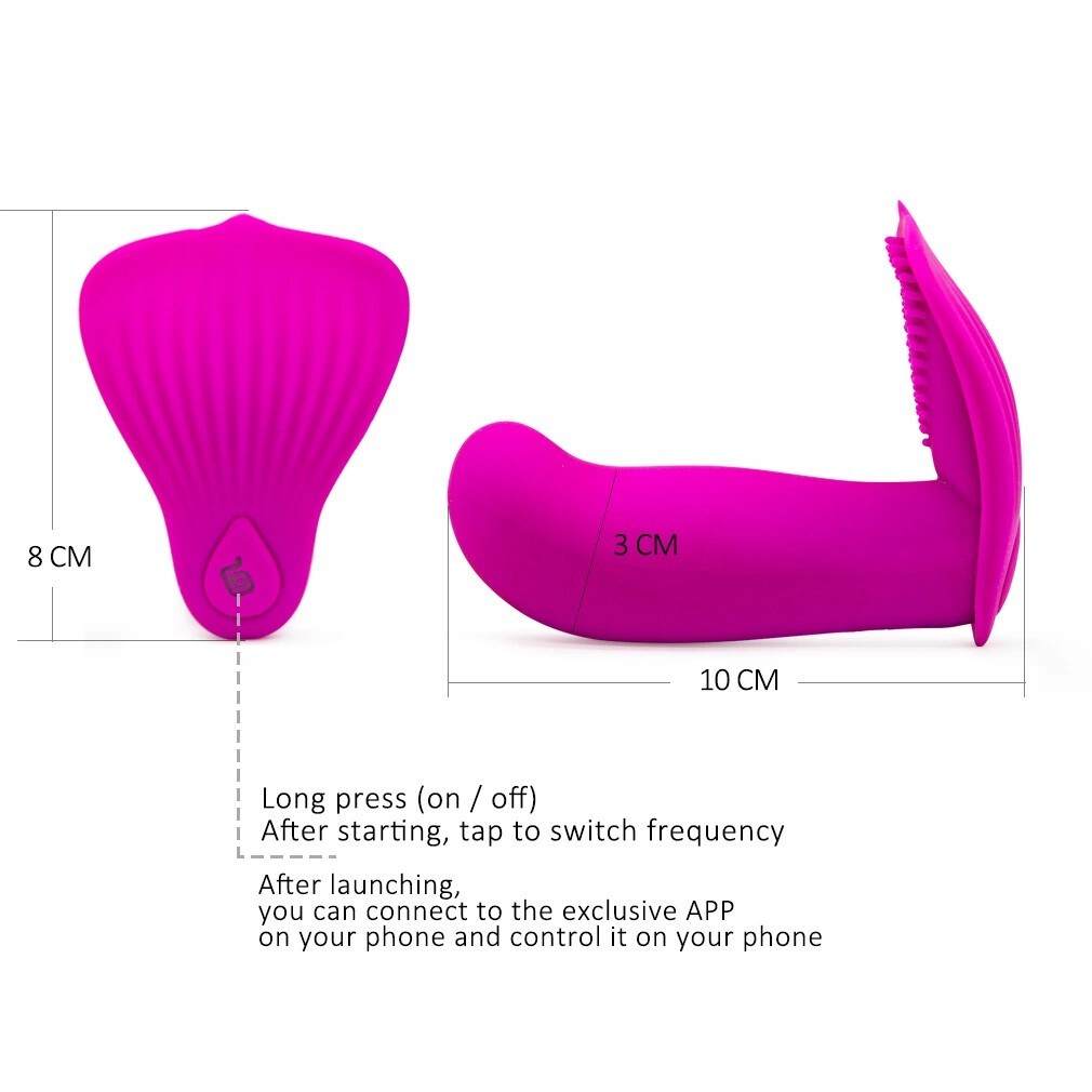 For Female Birthday Gift Massage Vibrator Mermaid App Wearing Rose Red USA