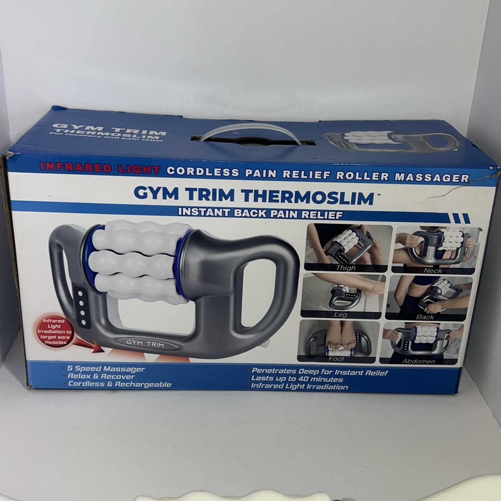 Body Massager ThermoSlim Gym Trim Cordless Electric Rolling Massager Infrared
