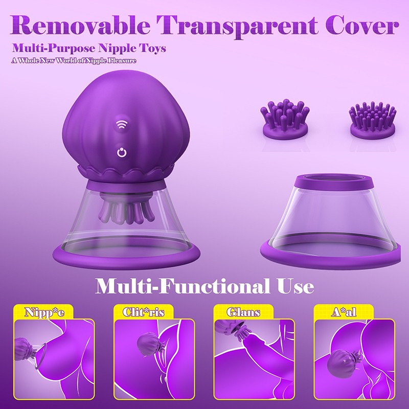 Breast Enhancer Sucker Enlarger Pump Jellyfish Suction Rotating Nipple Massager