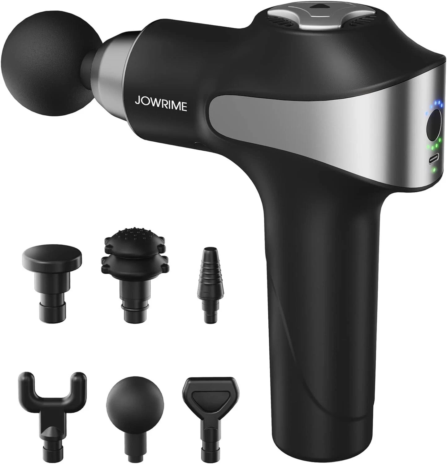 Fitness Gun 6 Speed 4 Heads Massage Gun Massager Muscle Vibrating Relaxing
