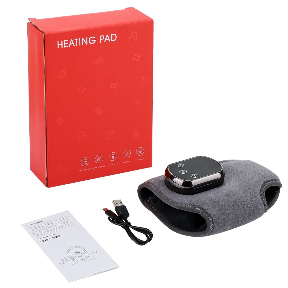 Electric Foot Ankle Massager Pain Relief Heating Vibration Infrared Hot Compress