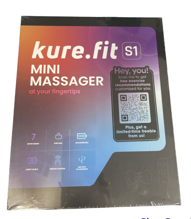 KURE.FIT S1 Mini Massager at Your Fingertips With 7 Modes, Portable, Rechrge,New