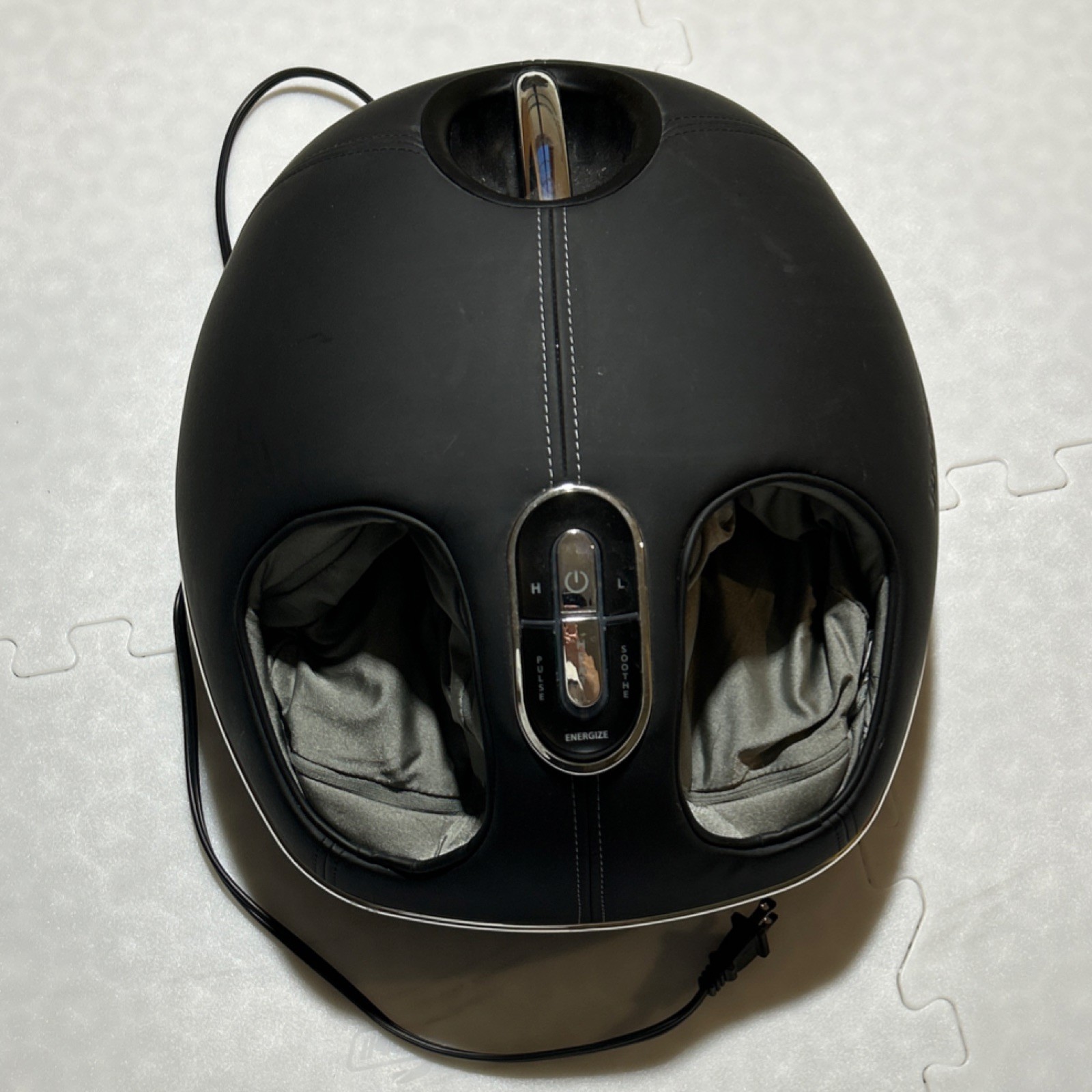Energize Foot Massage Machine Black Heat Setting Rolling Kneading Massage
