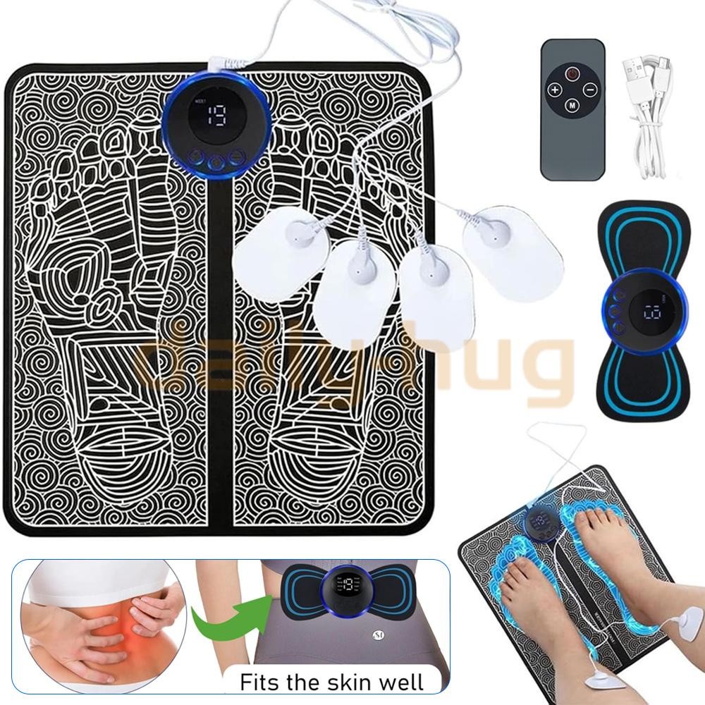 Electronic Nerve and Powered Muscle Stimulator for Pain Relief EMS Foot Massager