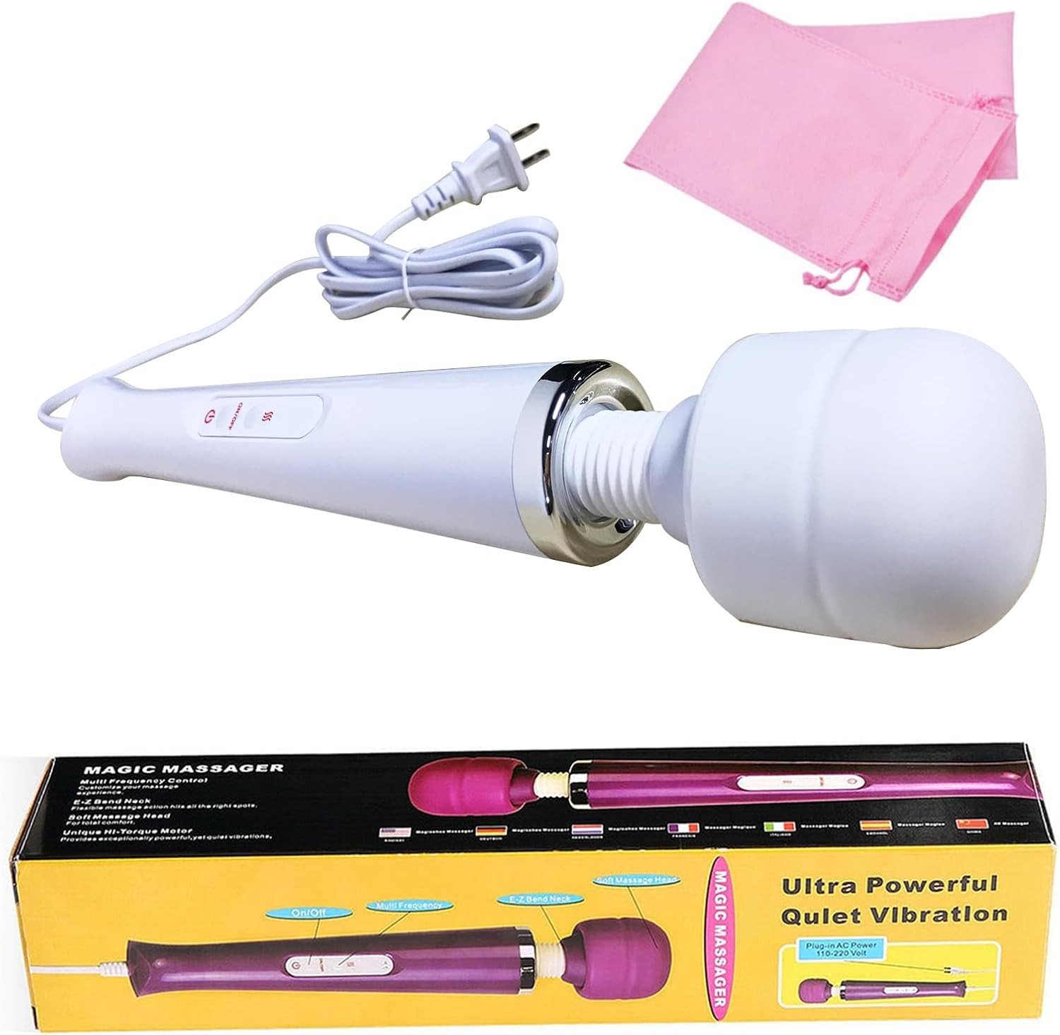 Vibrating Massager 20 Speeds 10 Vibration Modes Massage Stick Relax Woman Toy
